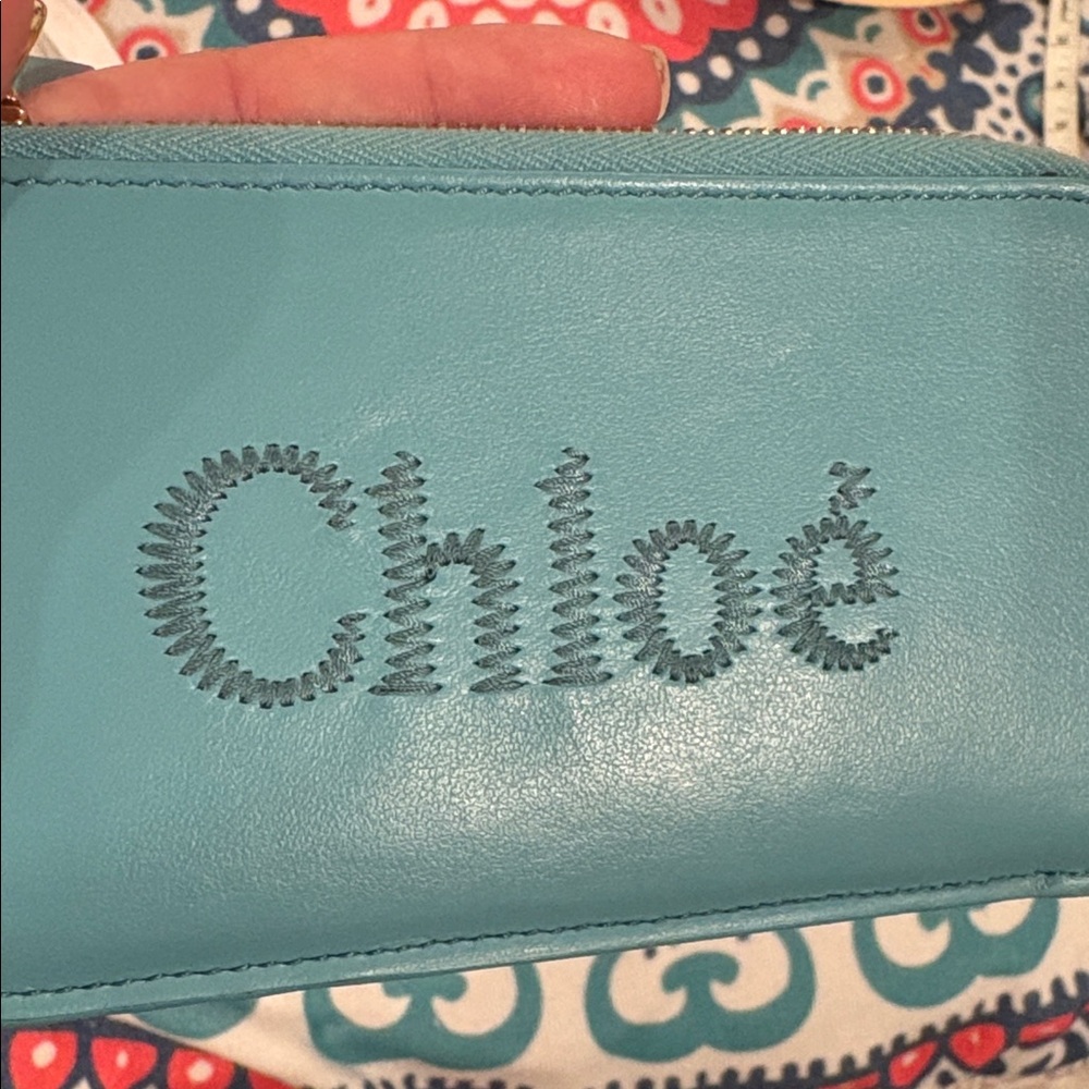 Chloé Sense Leather Zip Card Case EUC - Picture 5 of 5